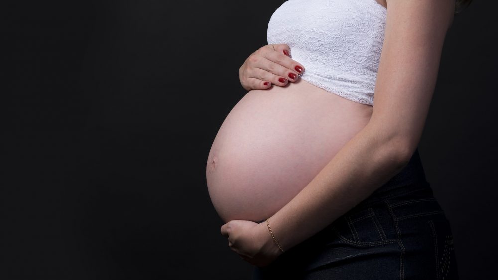 Gravid kvinna. Foto.