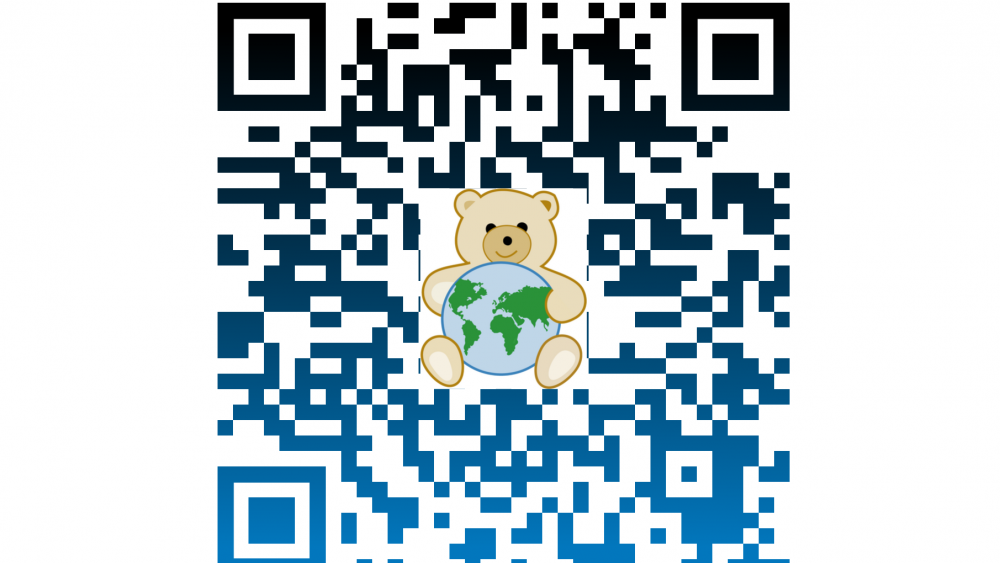 TEDDYs internationella hemsida. QR-kod. Bild.